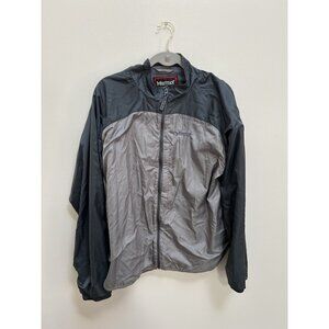 Marmot Men L Two Tone Full Zip Vented Light Weight Fleece Lining Jacket